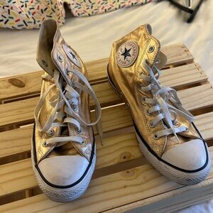 Rose Gold High Top Converse